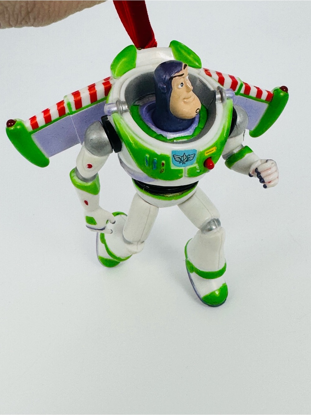Disney Store Buzz Lightyear Christmas Tree Ornament 2008 Velvet String Toy Story